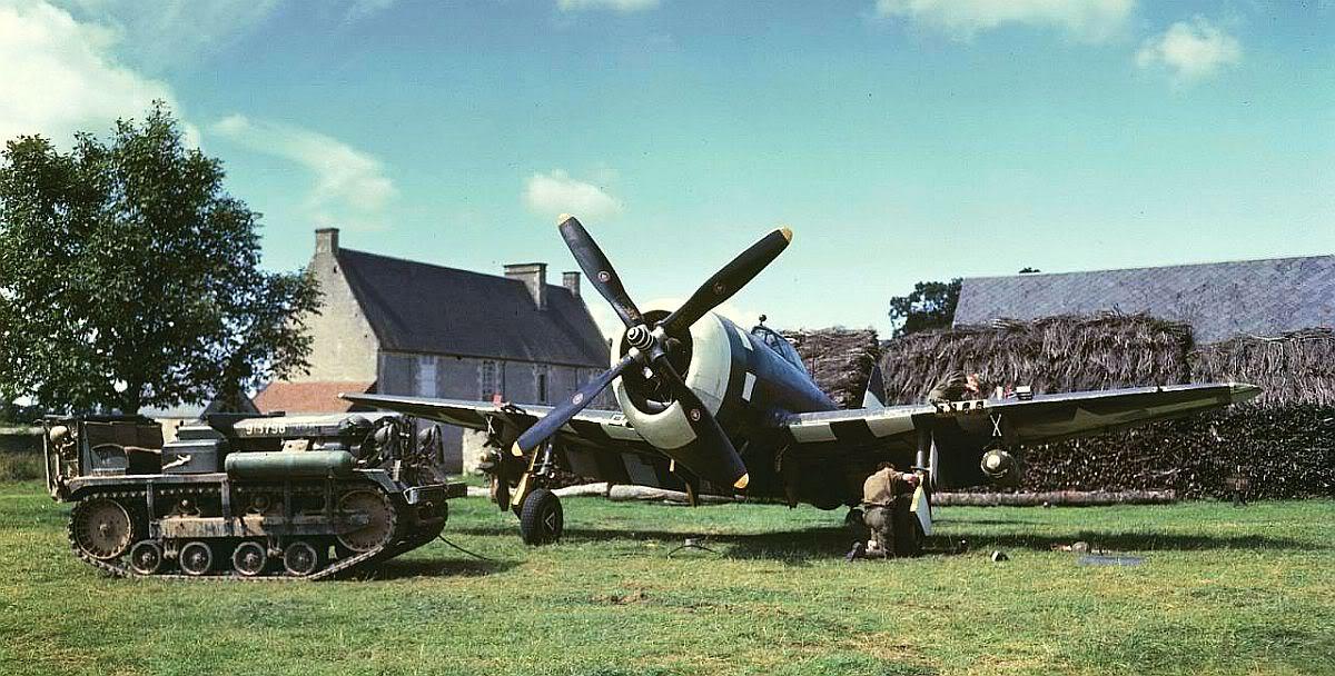 Razorback P-47 of the 355th Fighter Group at rest at Steeple Morden